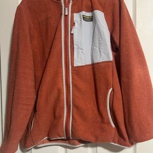 L.L. Bean Orange Fleece Coat